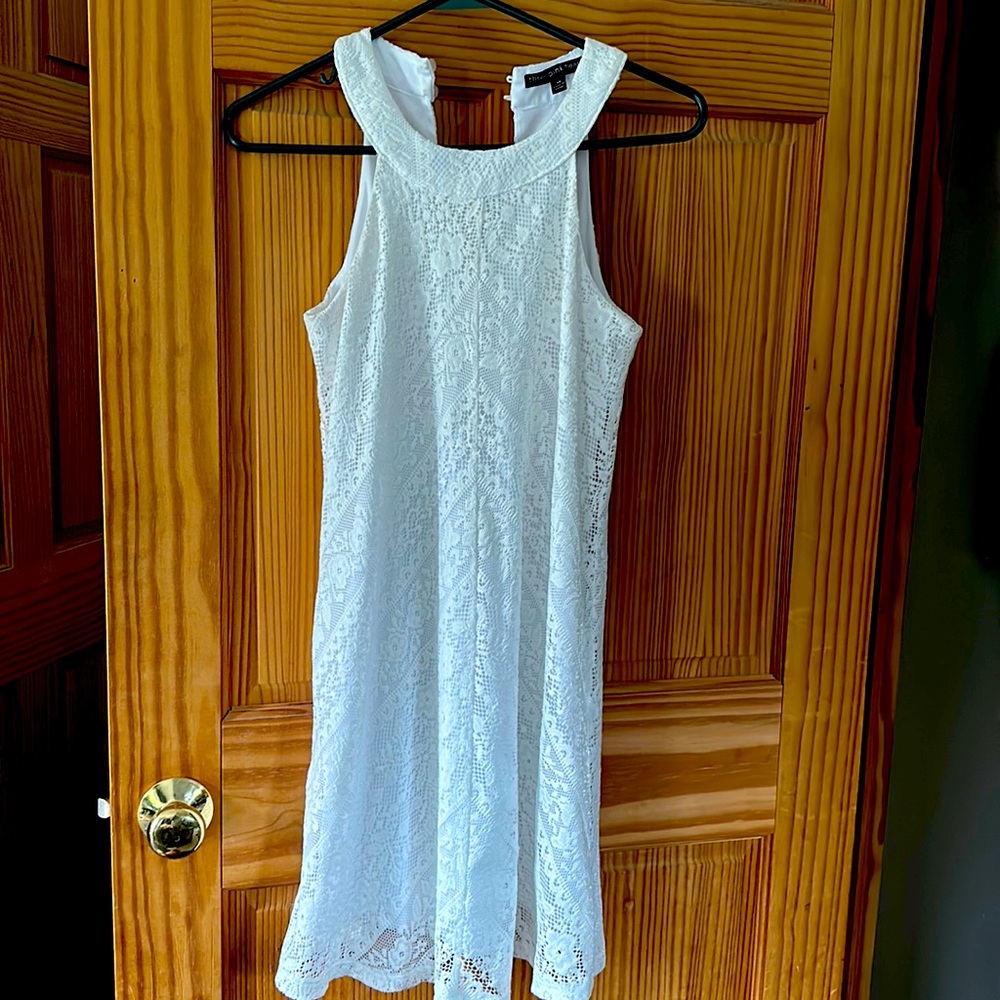 Short white dress